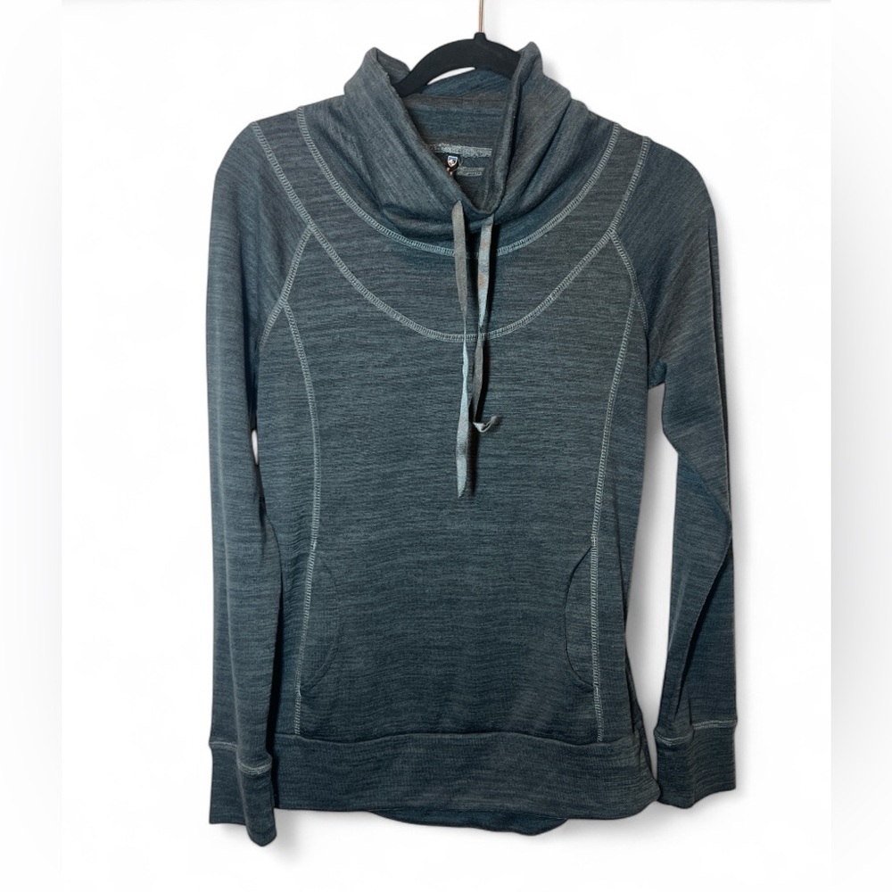 Kuhl Outdoors Lea Pullover‎ Sweatshirt Cowl Neck Gorpcore Athleisure Gray Small